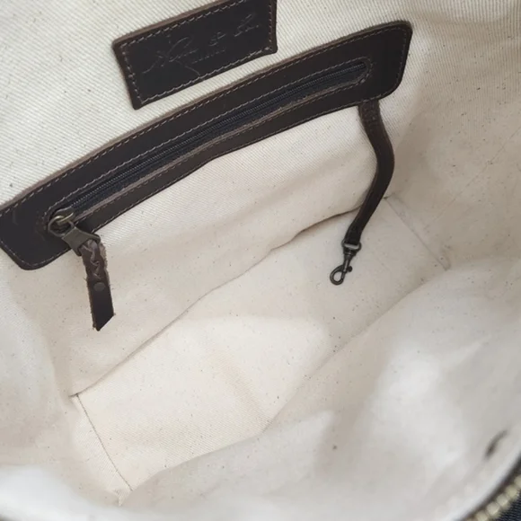 Nena & Co. Brown and Cream Crossbody Bag - joarbit.com display picture 1